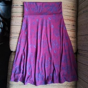 Purple and Blue Skirt